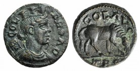 Troas, Alexandria. Pseudo-autonomous issue, c. mid 3rd century AD. Æ (21mm, 5.81g, 1h). Turreted and draped bust of Tyche r., with vexillum over shoul...