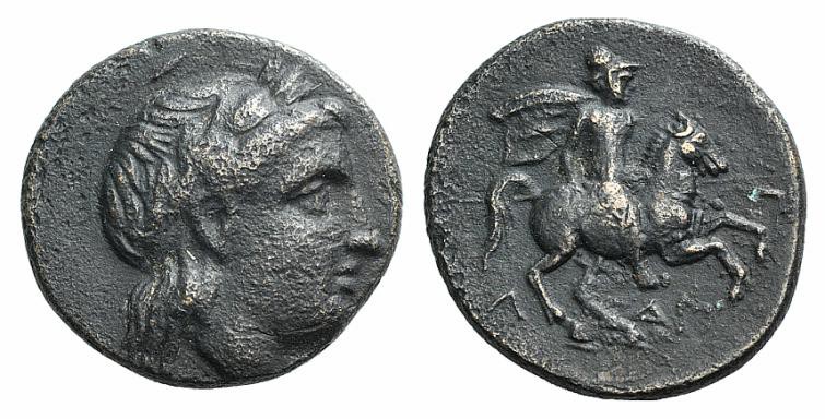 Ionia, Larissa, early 3rd century BC. Æ (17mm, 3.95g, 5h). Laureate head of Apol...