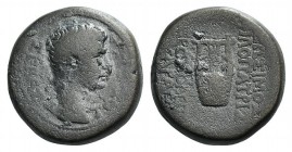 Augustus (27 BC-AD 14). Phrygia, Hierapolis. Æ (20mm, 8.76g, 12h). P. Fabius Maximus, Proconsul of Asia; Zosimos Philopatris and Charax, magistrates. ...
