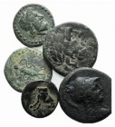 Lot of 5 Greek Æ coins, including Apamea and Pergamon, to be catalog. Lot sold as it, no returns