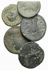 Lot of 5 Roman Provincial Æ coins, including Septimius Severus, Geta, Gordian III and Valerian, to be catalog. Lot sold as is, no returns