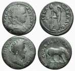 Lot of 2 Roman Provincial Æ coins, including Commodus and Caracalla, to be catalog. Lot sold as is, no returns