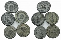 Lot of 5 Roman Imperial Æ coins, including Trebonianus Gallus, Macrinus, Carus and Licinius, to be catalog. Lot sold as it, no returns