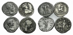 Lot of 4 Roman Imperial AR Denarii, including Trajan, Hadrian, Septimius Severus and Gordian, to be catalog. Lot sold as it, no returns