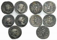 Lot of 5 Roman Imperial AR Antoniniani, including Philip I, Philip II, Otacilia and Gordian III, to be catalog. Lot sold as it, no returns