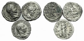 Lot of 3 Roman Imperial AR Denarii, including Septimius Severus and Severus Alexander, to be catalog. Lot sold as it, no returns