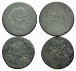 Caracalla (198-217). Lot of 2 Roman Provincial Æ coins, to be catalog. Lot sold as is, no returns
