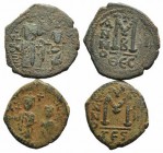 Heraclius and Heraclius Constantine (610-641). Lot of 2 Byzantine Æ coins, to be catalog. Lot sold as it, no returns