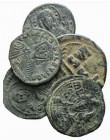 Lot of 5 Byzantine Æ coins, to be catalog. Lot sold as it, no returns