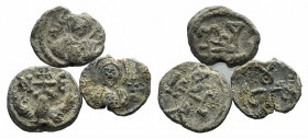 Lot of 3 Byzantine PB seals, to be catalog. Lot sold as it, no returns