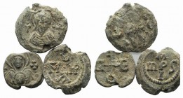 Lot of 3 Byzantine PB seals, to be catalog. Lot sold as it, no returns