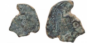 120-20 aC. Icalcunscen (Iniesta, Cuenca). As. Ae. 7,96 g. Cospel faltado. Est.150.
