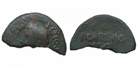 25-23 aC. Augusto (27 aC-14 dC). Emerita (Mérida). As partido. AB 994. RIC 17. Ag. MBC. Est.60.