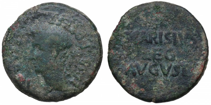 25-23 aC. Augusto (27 aC-14 dC). Emerita (Mérida). As. AB 994. RIC 17. Ag. MBC. ...