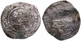 350-358 AH. Abd-Al-Rahman III. Dirham. Ag. BC+. Est.12.