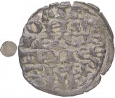 1252-1284. Alfonso X (1252-1284). Coruña. Dinero de seis lineas. Núñez 124. Ve. 0,74 g. Venera en primer cuartel. MBC. Est.20.