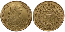 1801. Carlos IV (1788-1808). Madrid. 2 escudos. FA. Au. Atractiva. EBC-. Est.350.