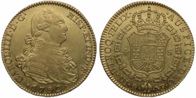 1792. Carlos IV (1788-1808). Madrid. 4 escudos. MF. Au. 13,47 g. Muy bello color. EBC-. Est.650.