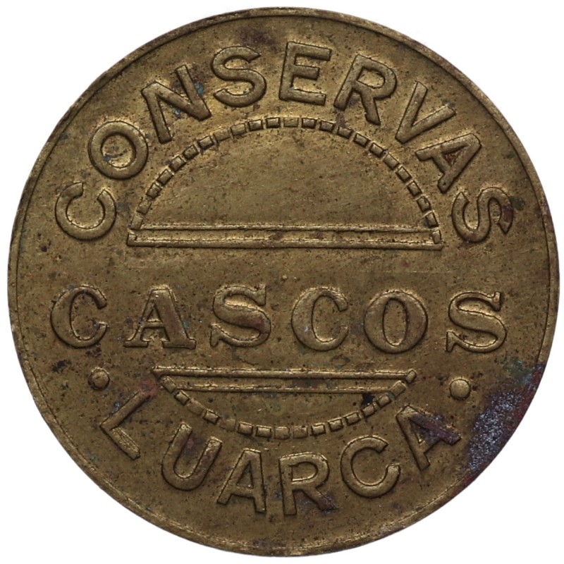 1940. Franco (1939-1975). Luarca (Asturias). Ficha comercial Conservas Cascos. L...