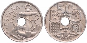 1949*56. Franco (1939-1975). 50 Céntimos. Cu-Ni. 4,07 g. SC. Est.22.