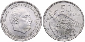 1957*67. Franco (1939-1975). Madrid. 50 pesetas. Cy 18112. Ni-Cu. SC. Est.15.