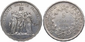 1873. Francia. París. 5 francos. KM 820.1. SC/SC-. Est.50.