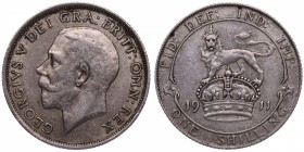 1911. Gran Bretaña. 1 shilling. Ag. Est.16.