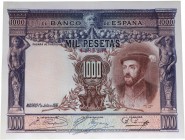 1925. II República (1931-1939). 1000 pesetas. Sin serie. Carlos V. SC-. Est.100.