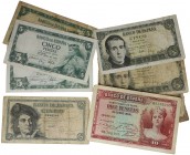 1935 a 1954. Billetes Españoles. Lote de 10 billetes: 5 pesetas (9) y 10 pesetas (1). MC a EBC. Est.15.