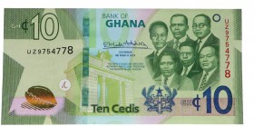 2019. Billetes extranjeros. Ghana. 10 Cedi. SC. Est.12.
