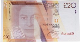 2011. Billetes Extranjeros. Gibraltar. 20 libras. SC. Est.40.