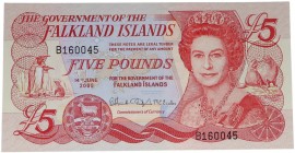 2005. Billetes Extranjeros. Islas Malvinas. 5 libras. SC. Est.15.