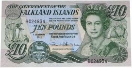 2011. Billetes Extranjeros. Islas Malvinas. 10 libras. SC. Est.30.