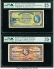 Bermuda Bermuda Government 5 Shillings; 1 Pound 17.2.1947; 1937 Pick 14; 11b Two Examples PMG Choice Very Fine 35 EPQ; Very Fine 25. 

HID09801242017
...
