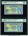 Bermuda Bermuda Government 1 Pound 1.10.1966 Pick 20d Two Consecutive Examples PMG About Uncirculated 55 EPQ; Choice About Unc 58 EPQ. 

HID0980124201...