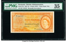 Bermuda Bermuda Government 5 Pounds 20.10.1952 Pick 21a PMG Choice Very Fine 35. 

HID09801242017

© 2020 Heritage Auctions | All Rights Reserved