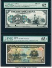 Bolivia Banco de la Nacion Boliviana 10; 5 Bolivianos 11.5.1911 Pick 107fp Front Proof; 113 Two Examples PMG Uncirculated 62; Gem Uncirculated 65 EPQ....