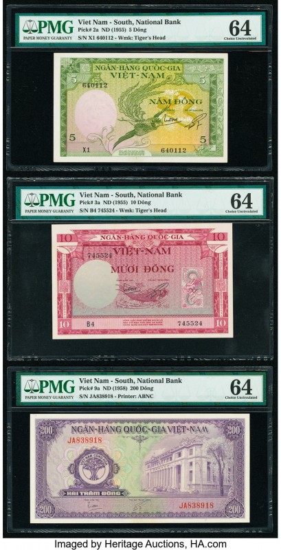 Cambodia Banque Nationale du Cambodge 5 Riels ND (1962-75) Pick 10c PMG Choice U...