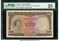 Ceylon Central Bank of Ceylon 100 Rupees 16.10.1954 Pick 53a PMG Very Fine 25. 

HID09801242017

© 2020 Heritage Auctions | All Rights Reserved