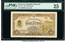 Indonesia Republik Indonesia 100 Rupiah 23.8.1948 Pick 34 PMG Very Fine 25. Tear; minor rust.

HID09801242017

© 2020 Heritage Auctions | All Rights R...
