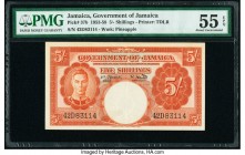 Jamaica Government of Jamaica 5 Shillings 1.3.1953 Pick 37b PMG About Uncirculated 55 EPQ. 

HID09801242017

© 2020 Heritage Auctions | All Rights Res...