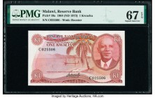 Malawi Reserve Bank of Malawi 1 Kwacha 1964 (ND 1973) Pick 10a PMG Superb Gem Unc 67 EPQ. 

HID09801242017

© 2020 Heritage Auctions | All Rights Rese...
