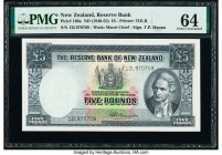 New Zealand Reserve Bank of New Zealand 5 Pounds ND (1940-55) Pick 160a PMG Choice Uncirculated 64. 

HID09801242017

© 2020 Heritage Auctions | All R...