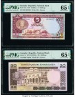 Somalia Somali National Bank 5; 20 Shilin = 5; 20 Shillings 1975 Pick 17a; 19 Two Examples PMG Gem Uncirculated 65 EPQ (2). 

HID09801242017

© 2020 H...
