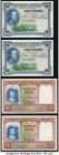 Spain Banco de Espana 100 (2); 500 (2) Pesetas 1.7.1925; 24.4.1931 (ND 1936) Pick 69c; 84 Four Examples About Uncirculated. 

HID09801242017

© 2020 H...