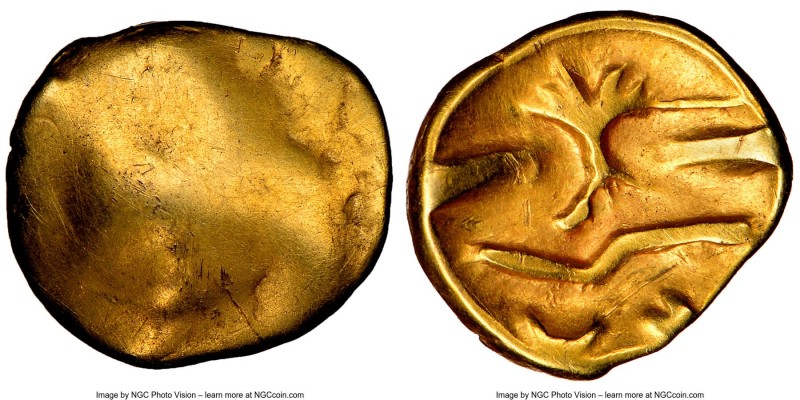 GAUL. Morini. Ca. 100-50 BC. AV quarter-stater (11mm, 1.42 gm). NGC Choice VF 5/...