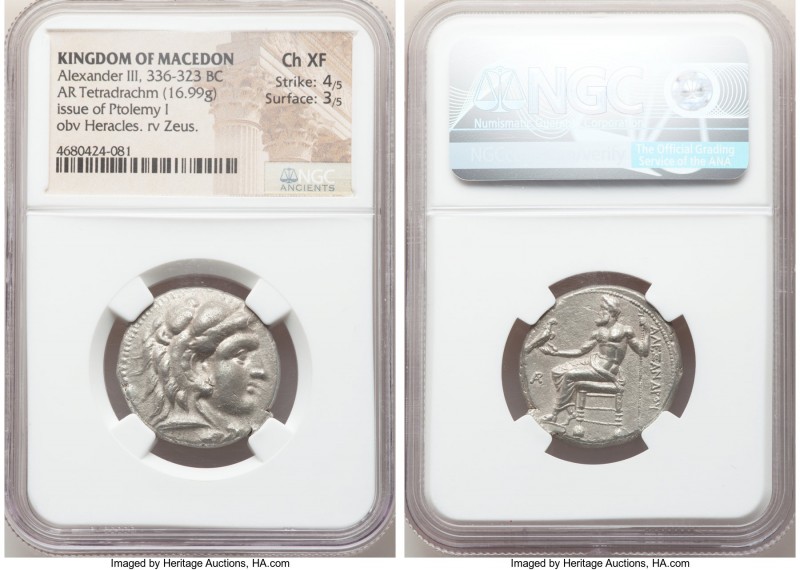 MACEDONIAN KINGDOM. Alexander III the Great (336-323 BC). AR tetradrachm (26mm, ...