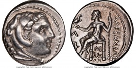 MACEDONIAN KINGDOM. Alexander III the Great (336-323 BC). AR tetradrachm (26mm, 11h). NGC XF. Posthumous issue of Amphipolis, ca. 315-294 BC. Head of ...
