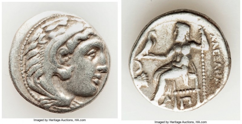 MACEDONIAN KINGDOM. Alexander III the Great (336-323 BC). AR drachm (17mm, 4.20 ...