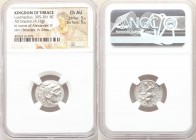 THRACIAN KINGDOM. Lysimachus (305-281 BC). AR drachm (18mm, 4.16 gm, 11h). NGC Choice AU 5/5 - 5/5. Posthumous issue of 'Colophon' in the name and typ...